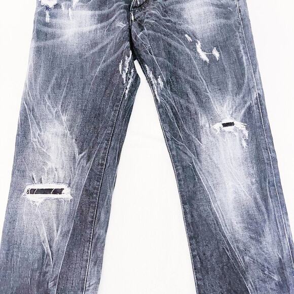 Dsquared2 Men's Button Down Clement Jean Ripped Distressed SZ48 Mint - Picture 6 of 12